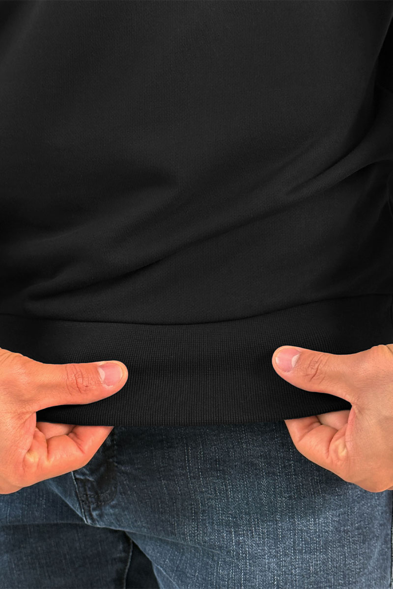 Moncler Мужской чёрный свитшот logo-print