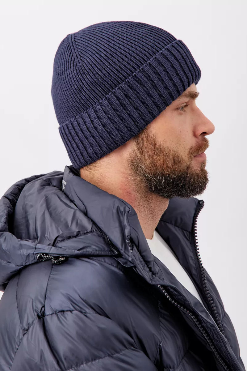 Bogner Шапка на флисе ribbed - Navy 