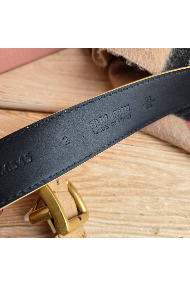 MIU MIU Замшевый ремень 
