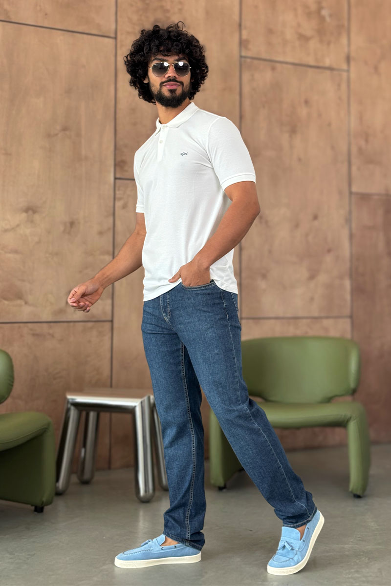 Hugо Воss Мужские синие джинсы relaxed fit