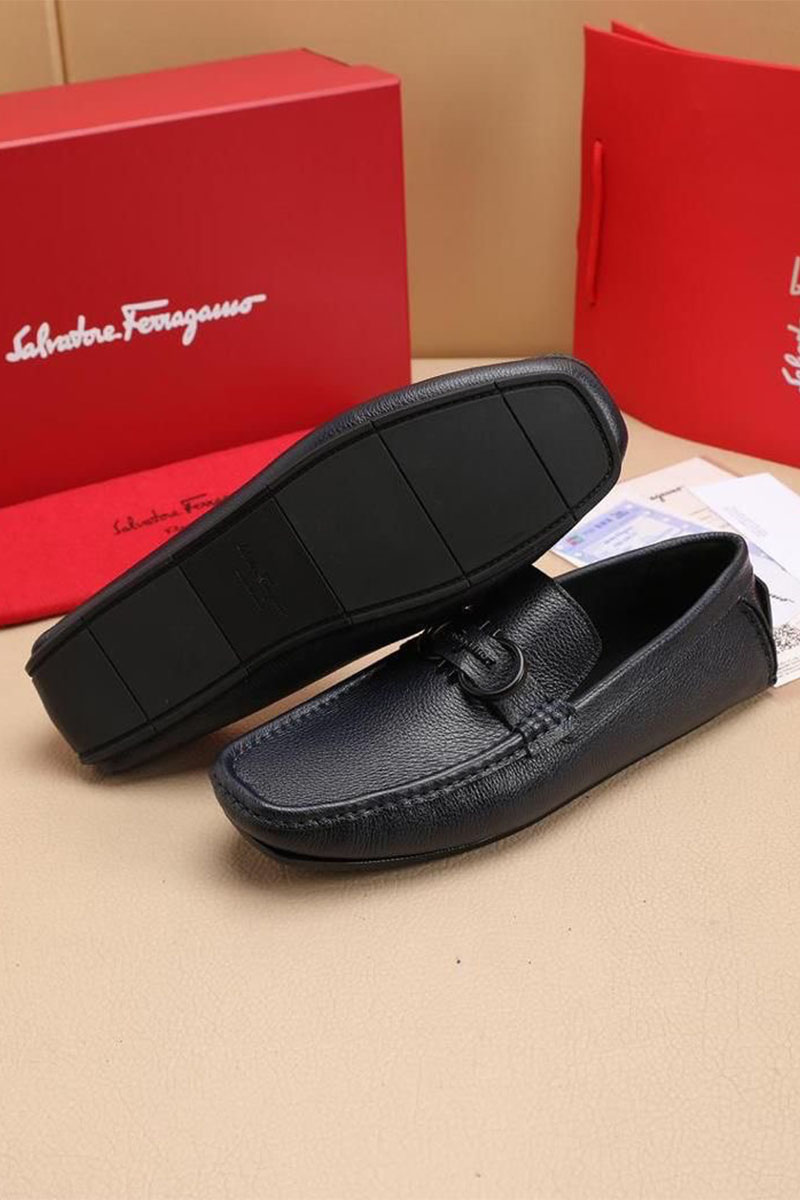 Salvatore Ferragamo Мужские кожаные мокасины 