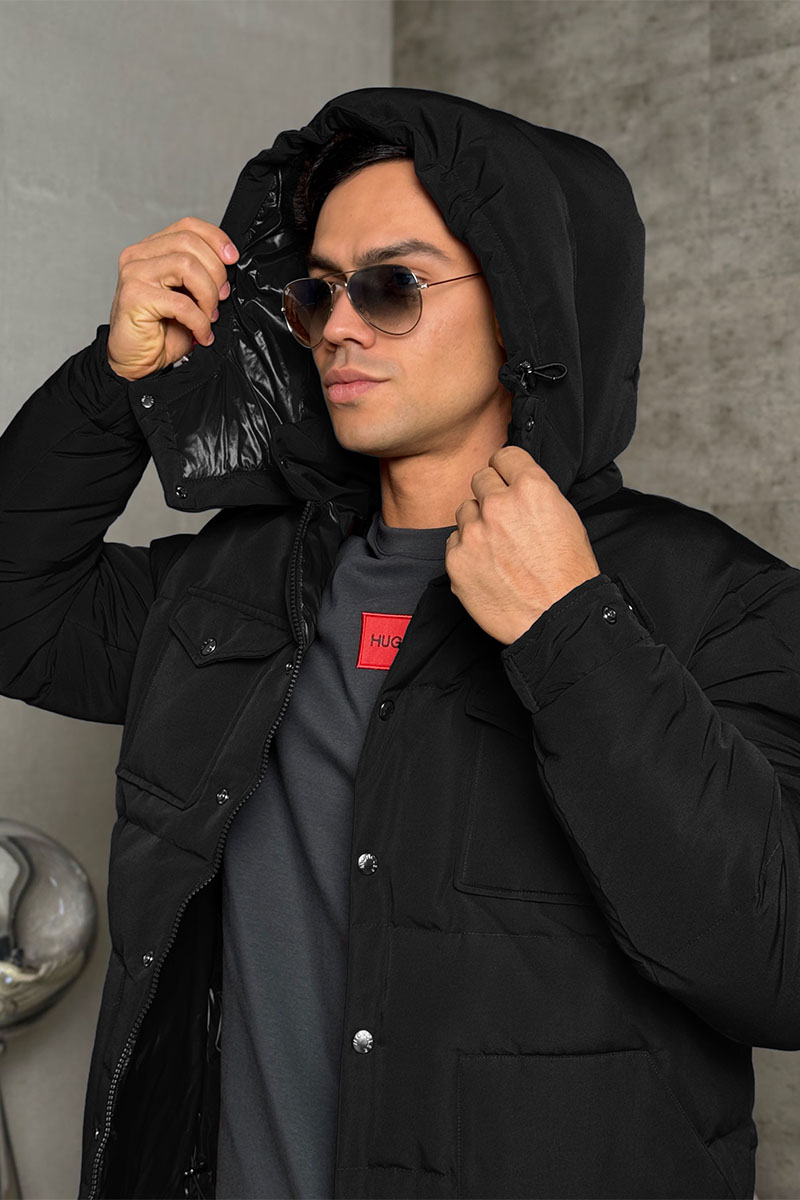 Moncler Мужской пуховик Fornas - Black 