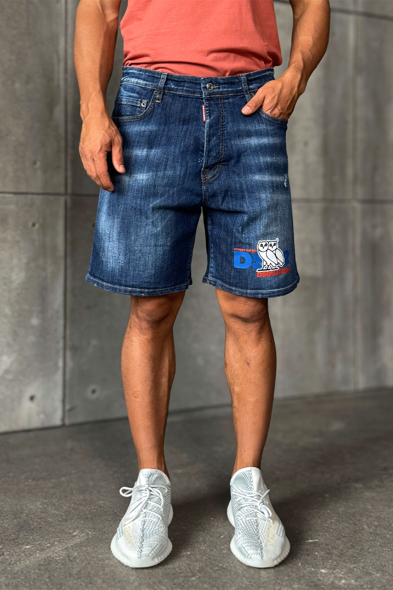 Dsquared2 Синие джинсовые шорты OVO 