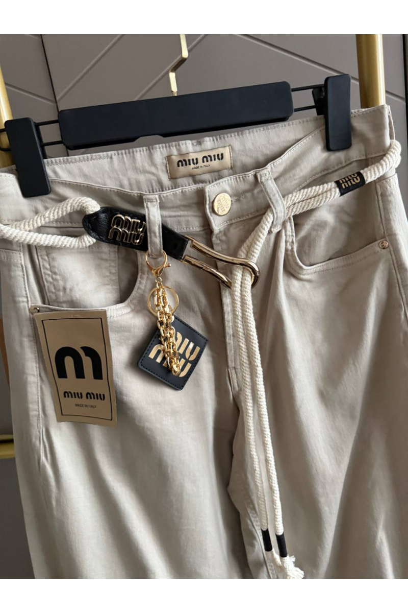 MIU MIU Женские прямые джинсы premium