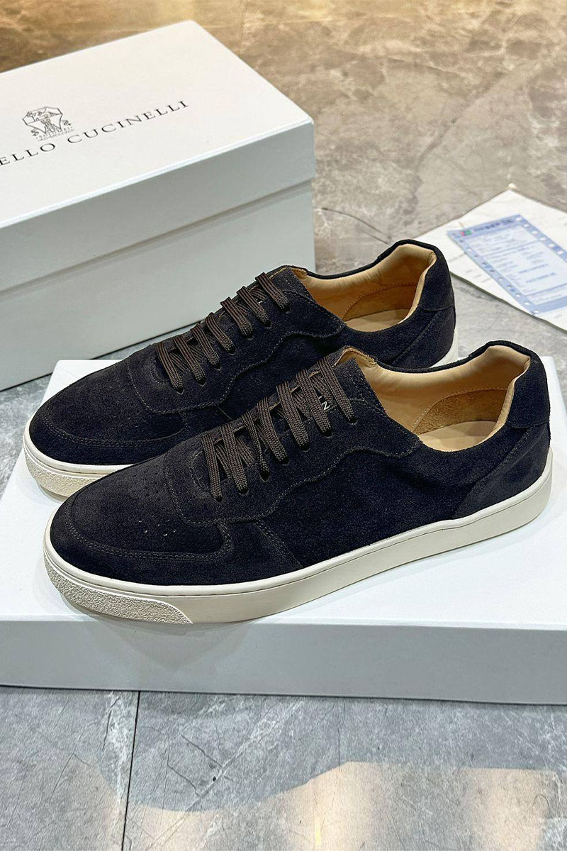 Designer Мужские замшевые кроссовки - Black Currant