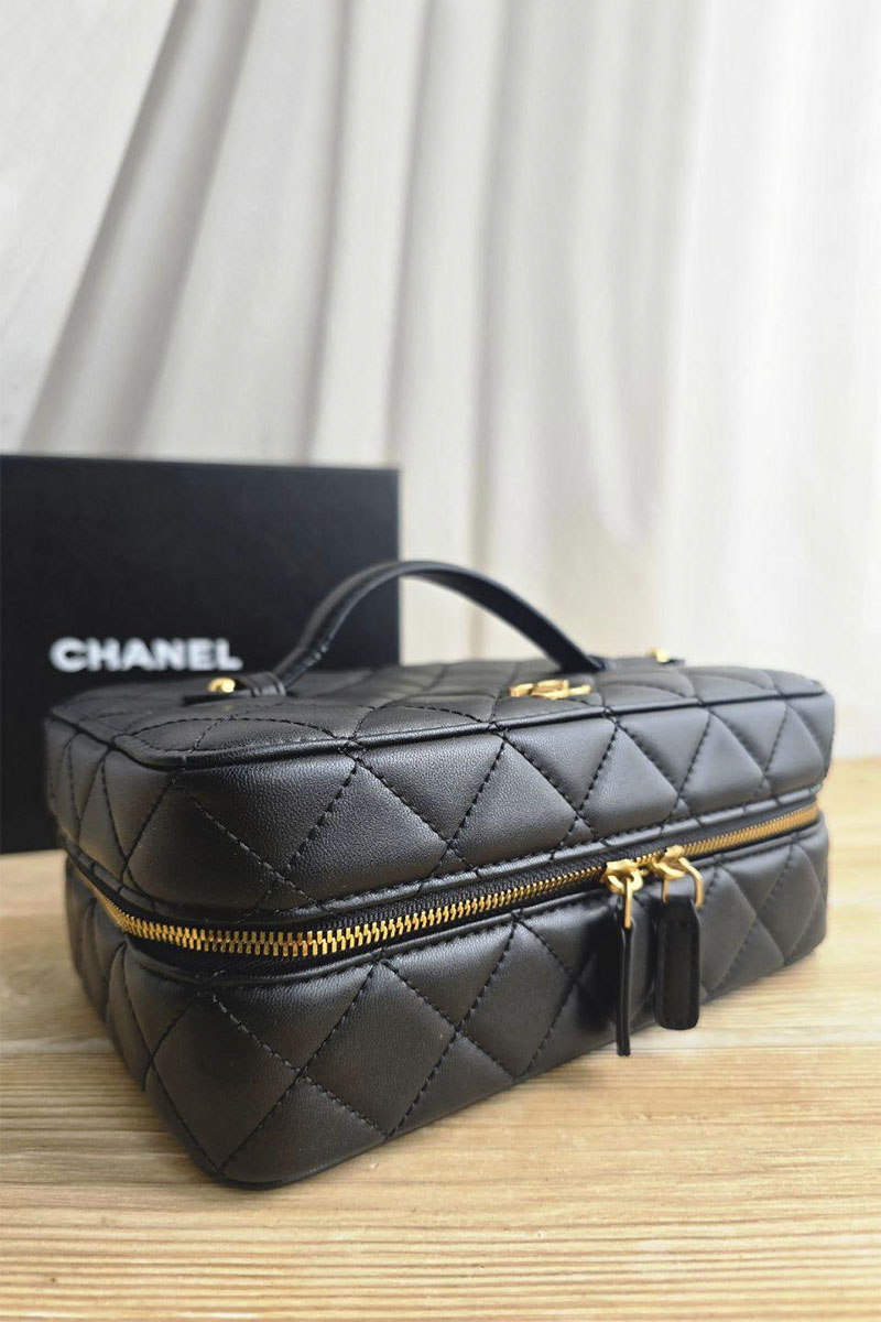 Chаnеl Кожаная косметичка 20x14 см