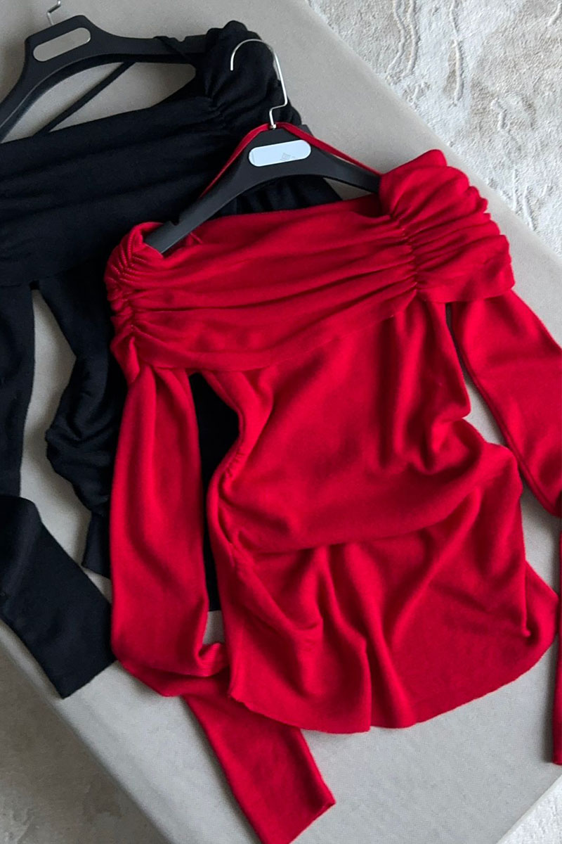 Max Mara Женский кашемировый лонгслив Max Mara красного цвета