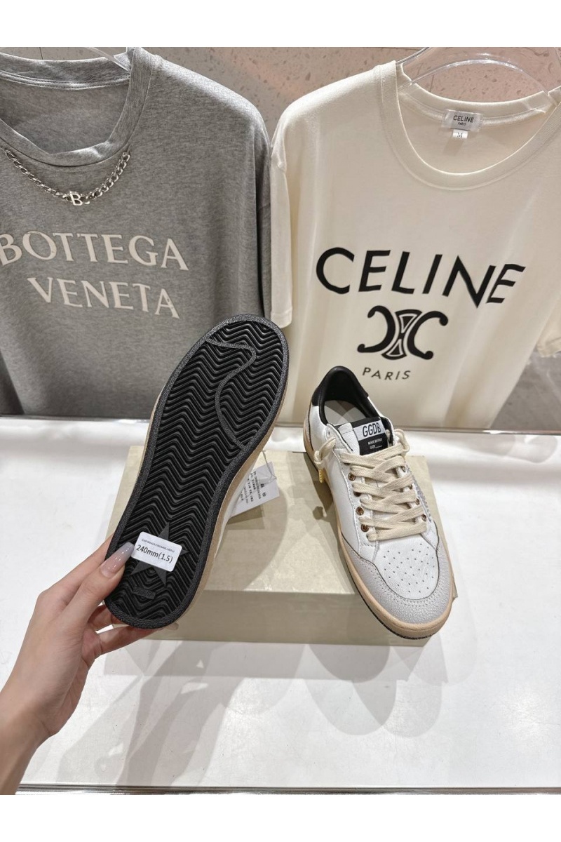 Designer Clothing Женские кожаные кроссовки Golden Goose Super Star premium