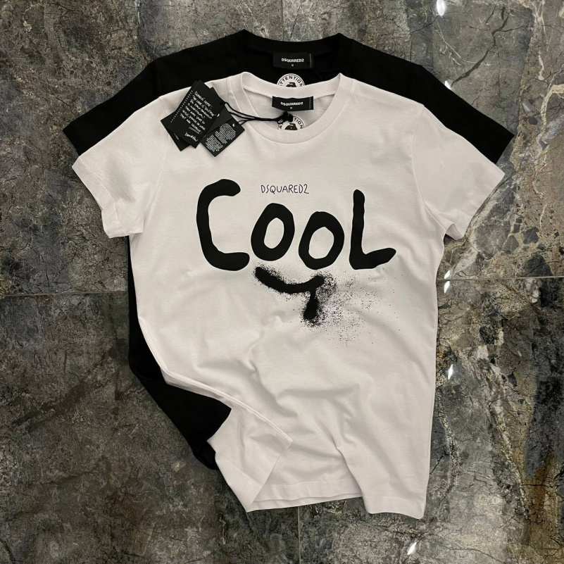 Dsquared2 Белая оверсайз футболка Cool-print