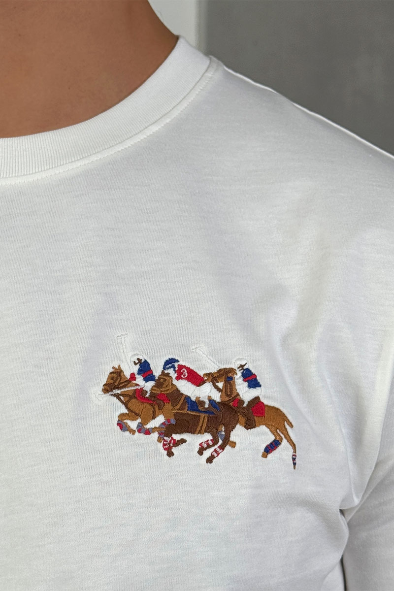 Polo Ralph Lauren Мужская белая футболка Match Club