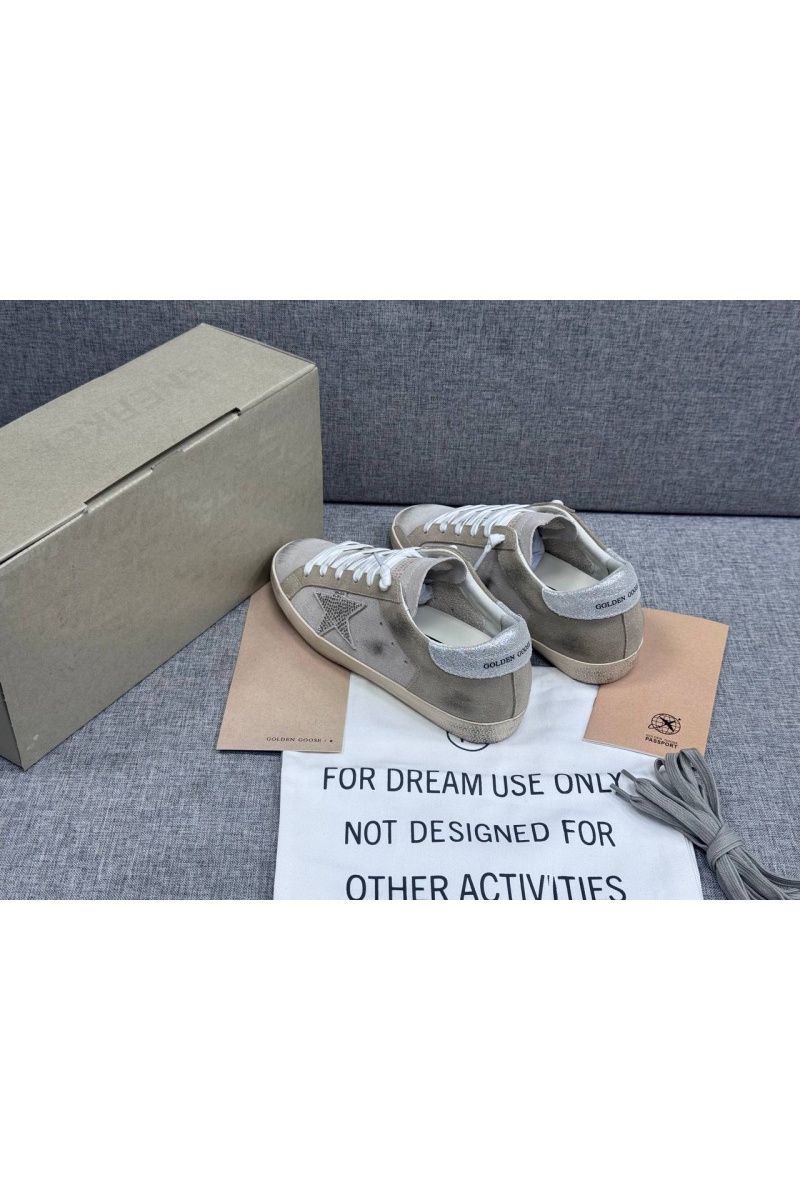 Designer Clothing Женские кожаные кроссовки Golden Goose Super Star premium