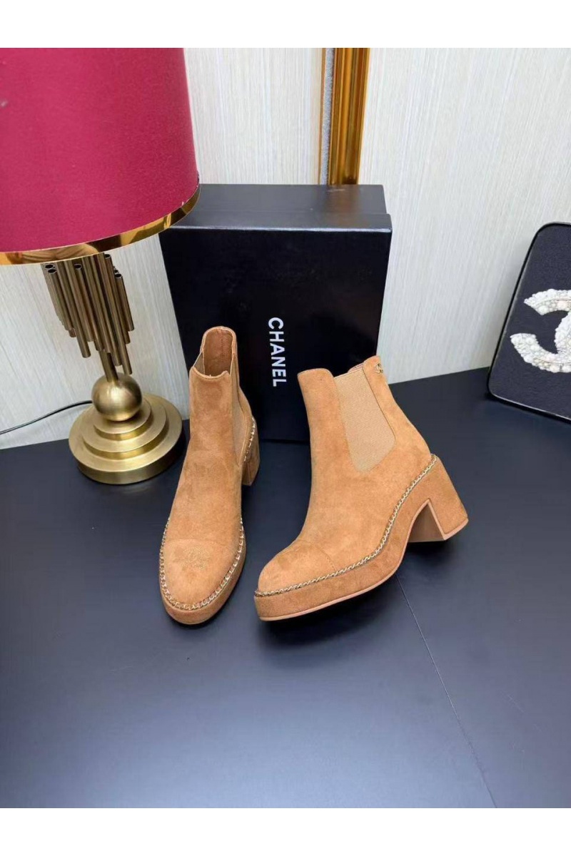 Chаnеl Женские замшевые сапоги 