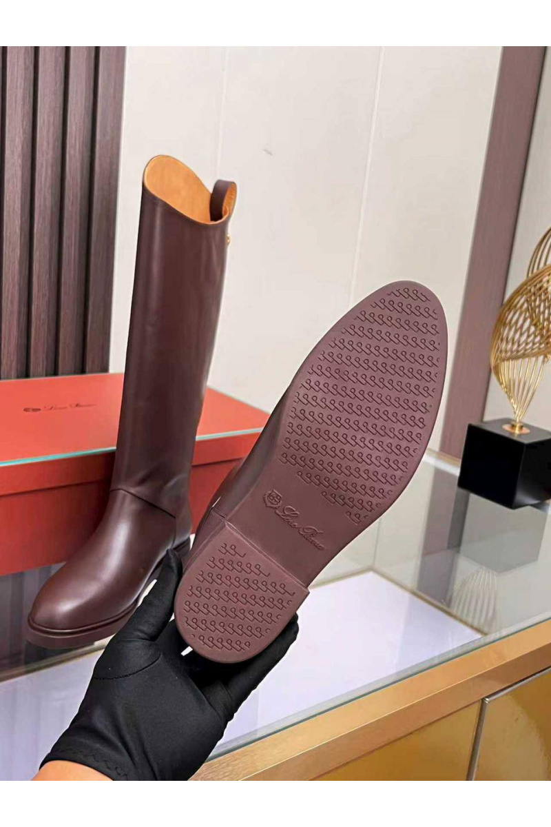 Loro Piana Женские кожаные сапоги premium - Brown
