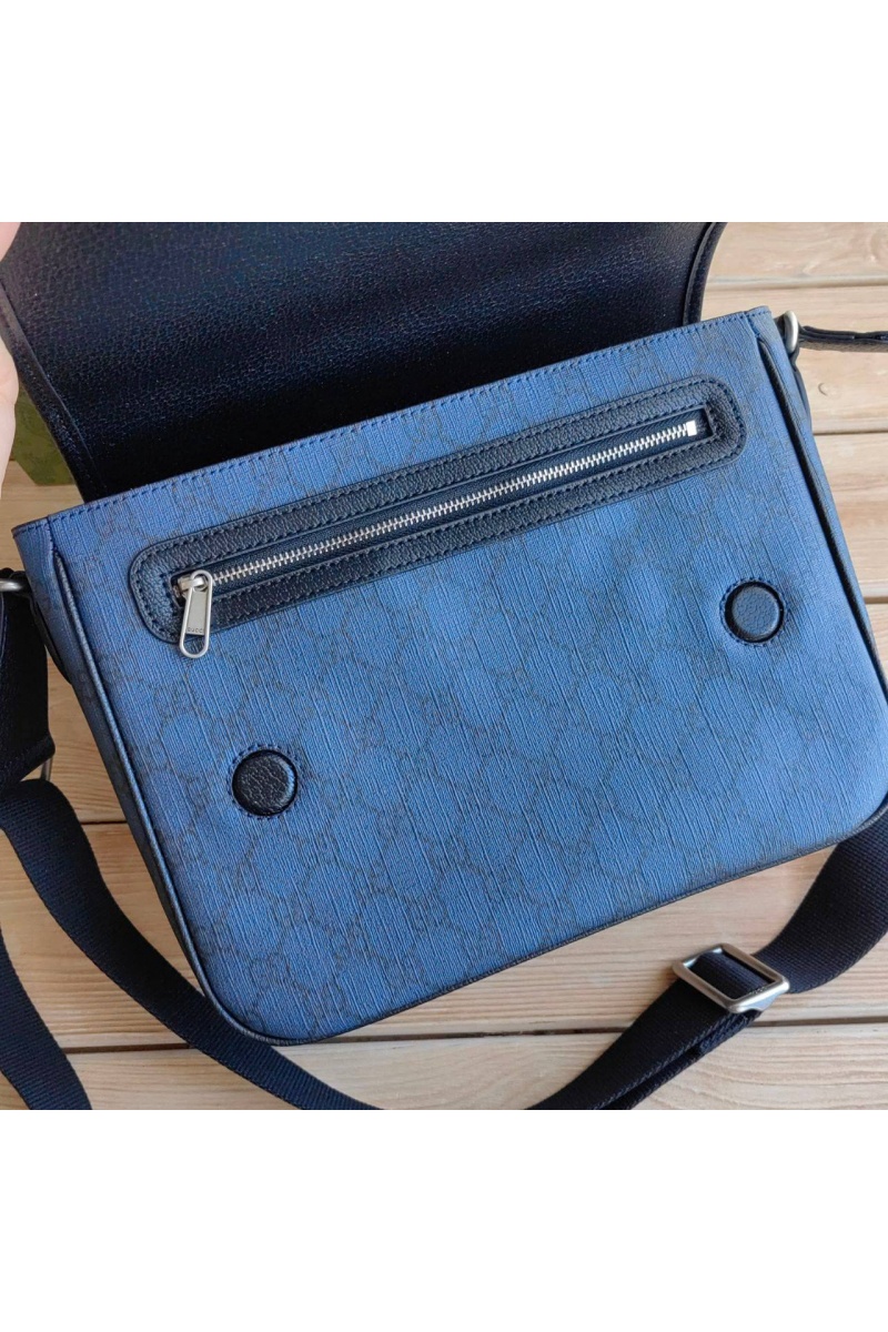 Gucci Мужская кожаная сумка-мессенджер Ophidia 25x20 см