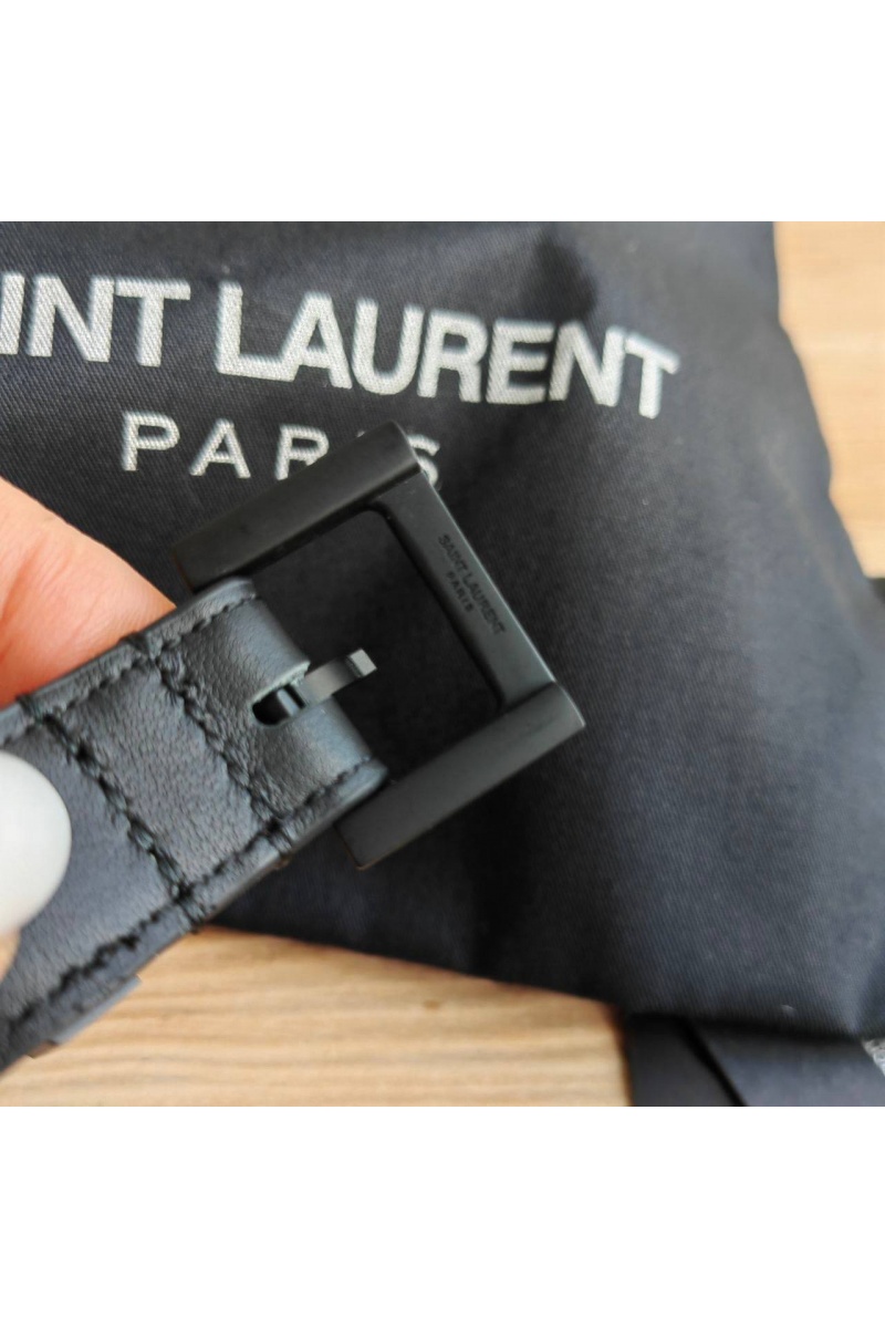 Yves Saint Laurent Кожаный ремень (ширина 2 см)