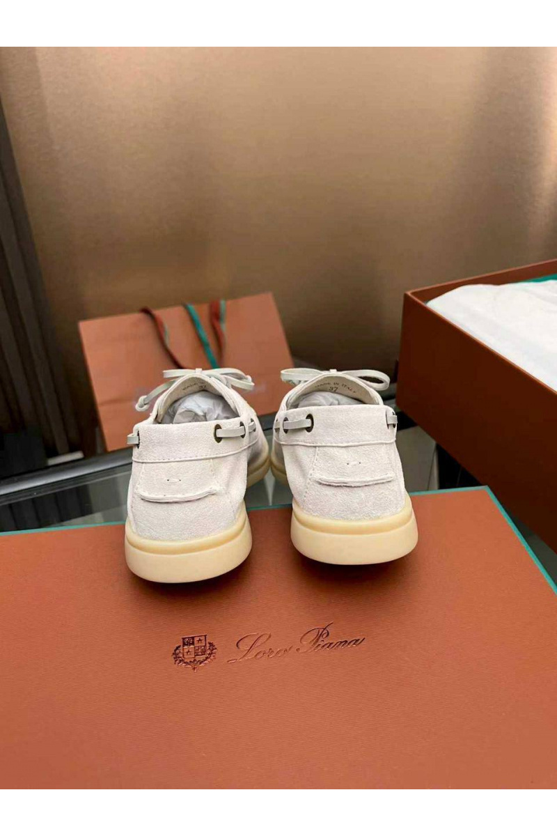 Loro Piana Женские замшевые лоферы premium