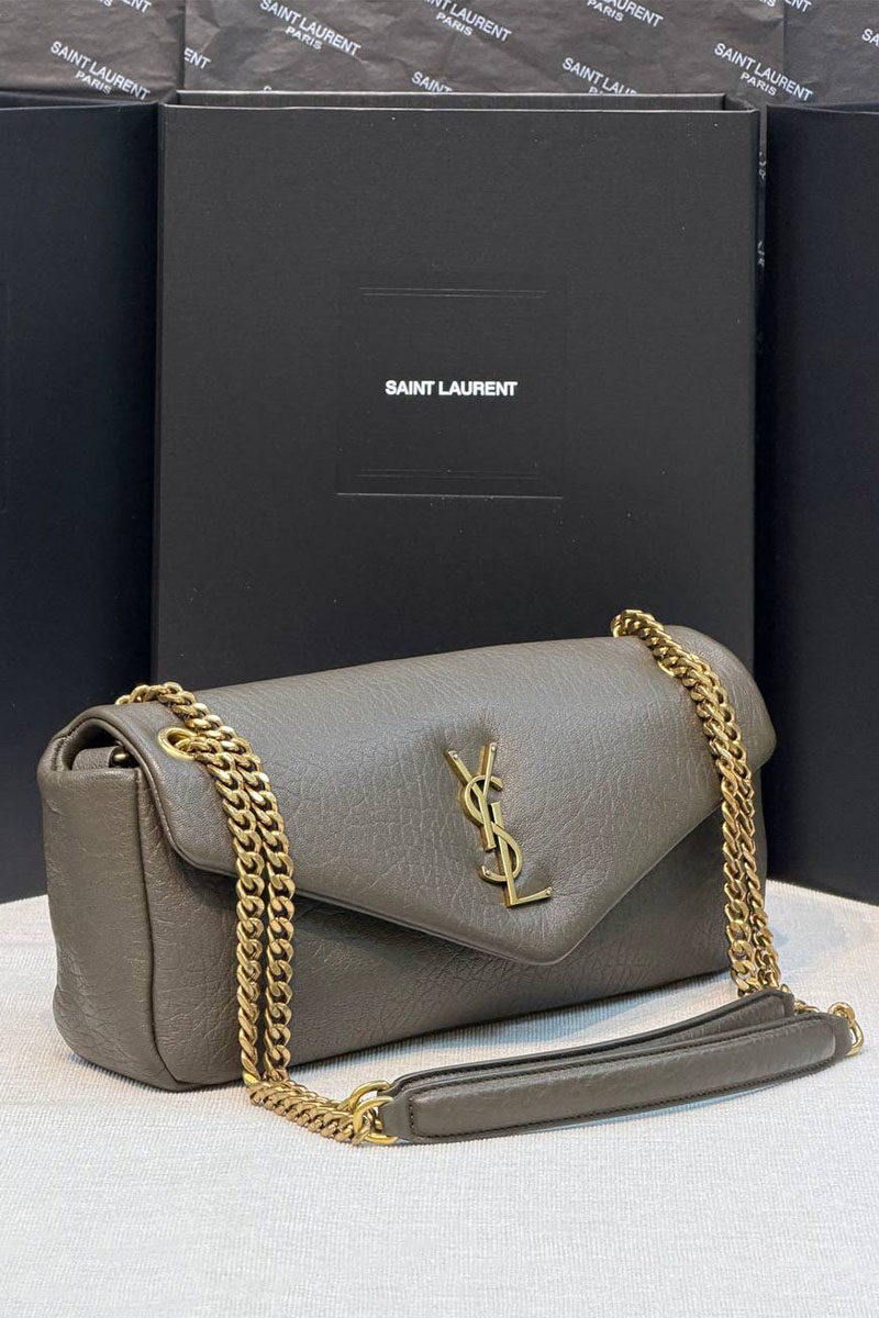 Yves Saint Laurent Кожаная сумка Calypso premium 30x12x5 см