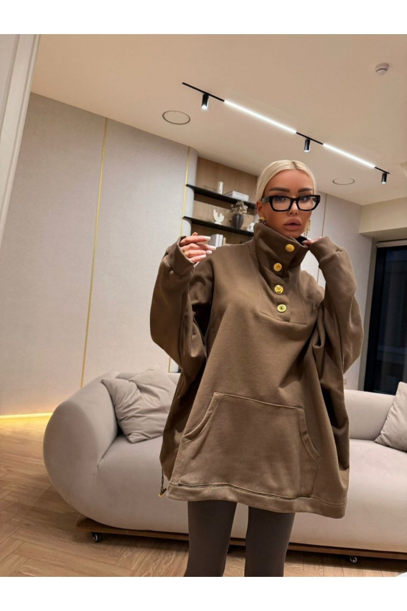 Schiaparelli Женская кофта с высоким горлом premium - Brown