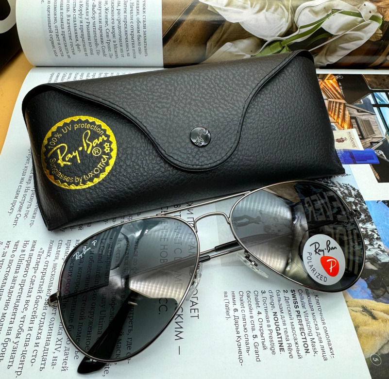 Ray Ban Солнцезащитные очки Aviator Large Metal
