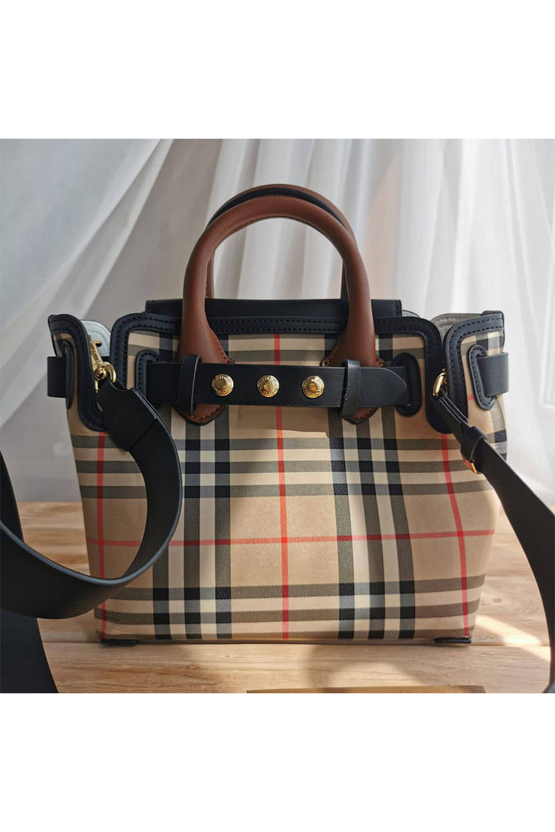 Burberry Женская текстильная сумка Tote 28x20 см