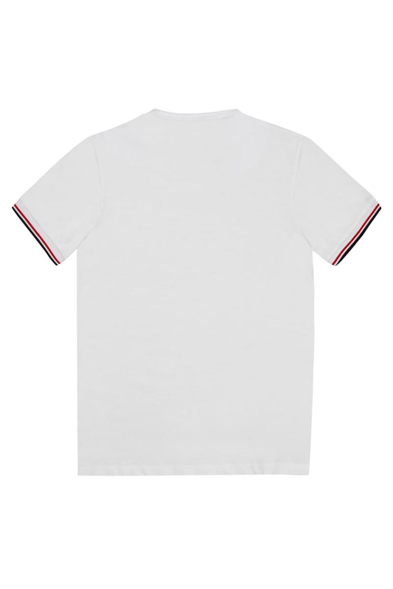 Moncler Футболка белого цвета logo-patch 