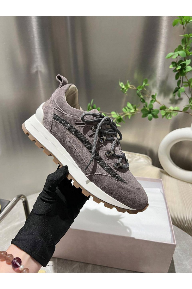 Designer Женские замшевые кроссовки Monili Premium - Grey