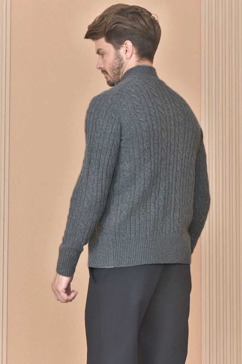 Loro Piana Кашемировый свитер Premium zip-up - Dark Grey