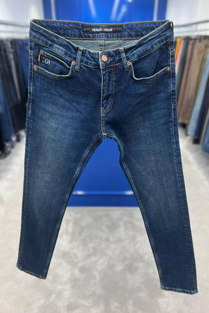Emporio Armani EA7 Мужские джинсы синего цвета