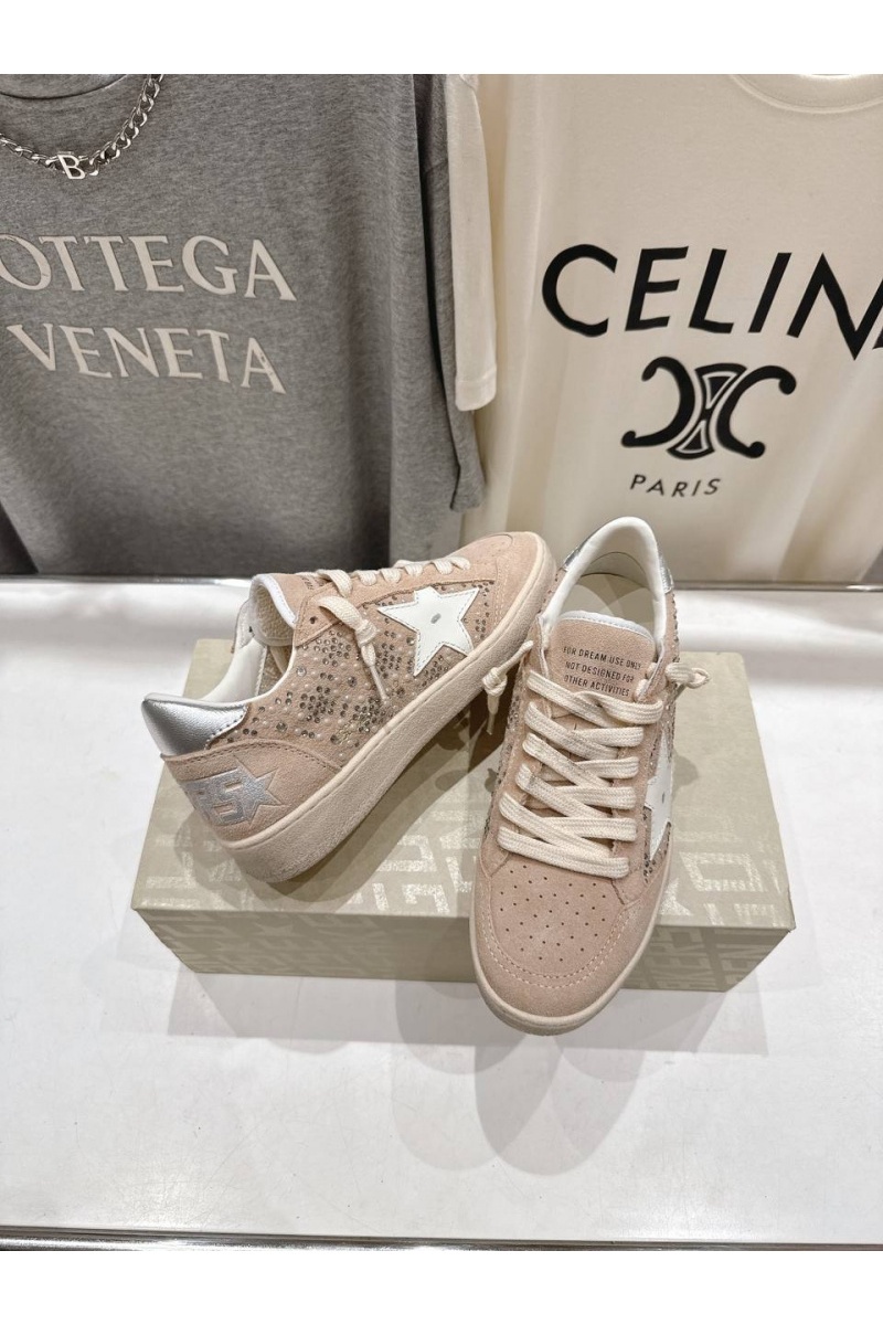 Designer Clothing Женские кожаные кроссовки Golden Goose Super Star premium