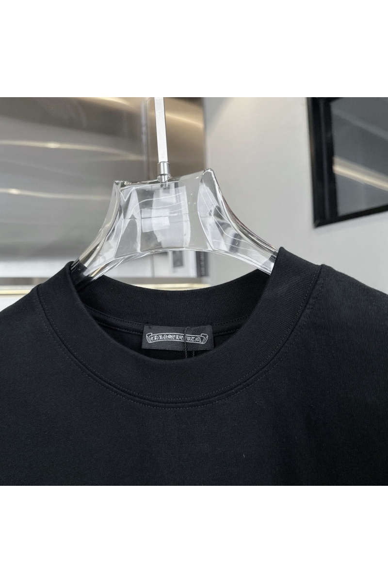 Chrome Hearts Чёрная оверсайз футболка Premium