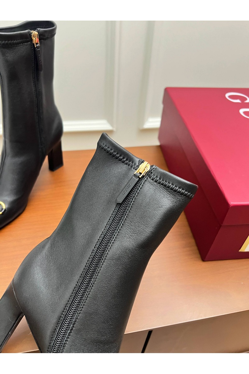 Gucci Женские кожаные сапоги Signora premium