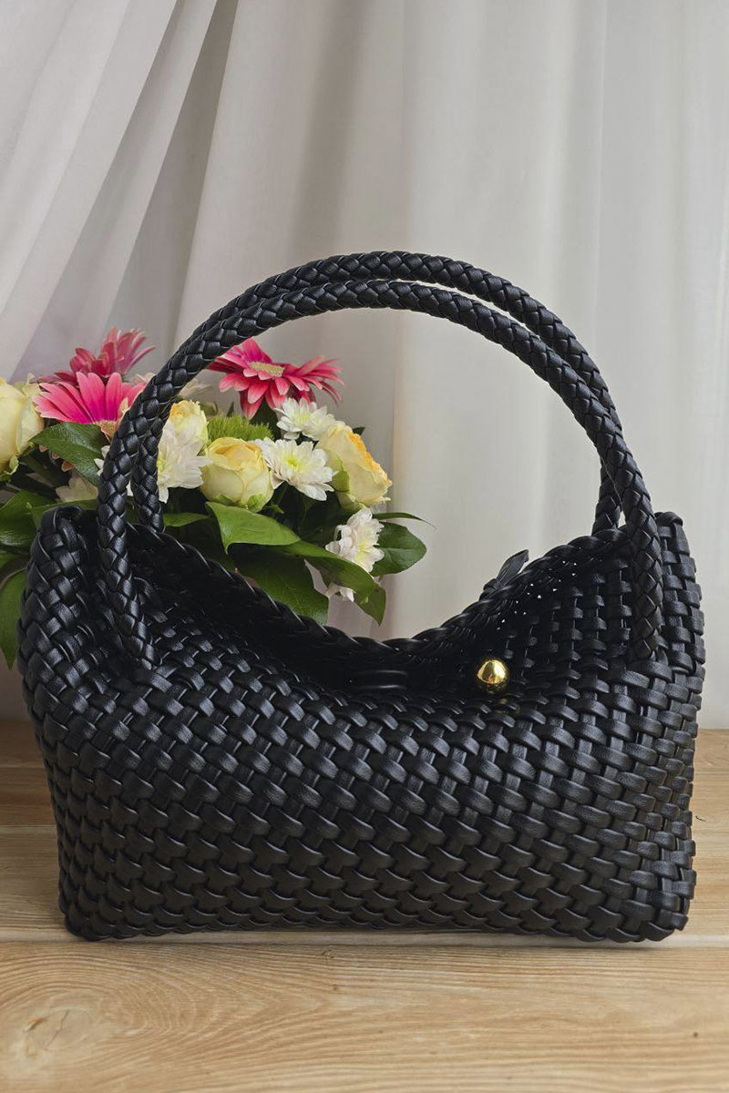 Bottega Veneta Кожаная сумка intrecciato 30x14 см