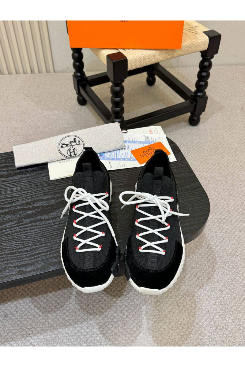 Hermes Текстильные кроссовки lift slip-on