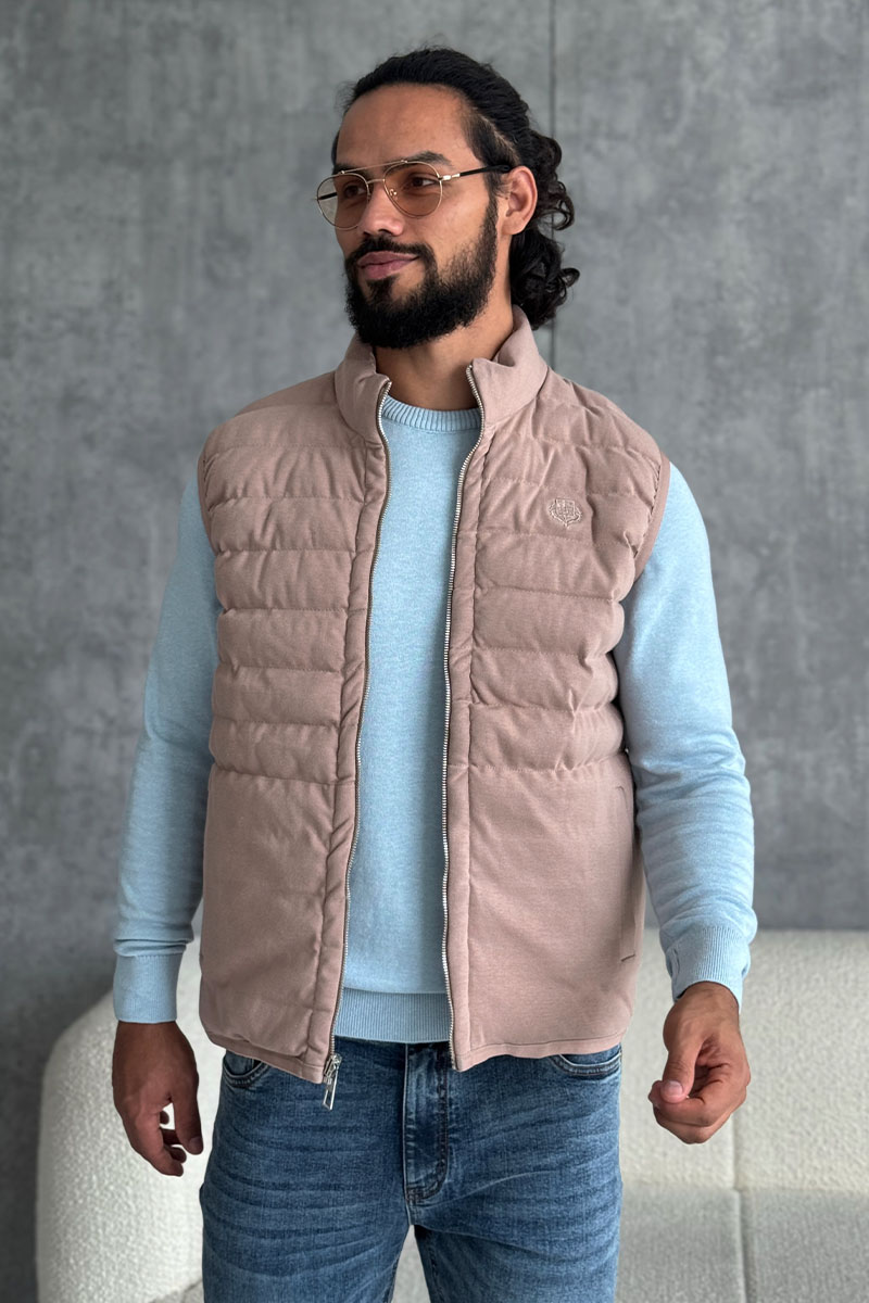 Loro Piana Бежевый двусторонний жилет