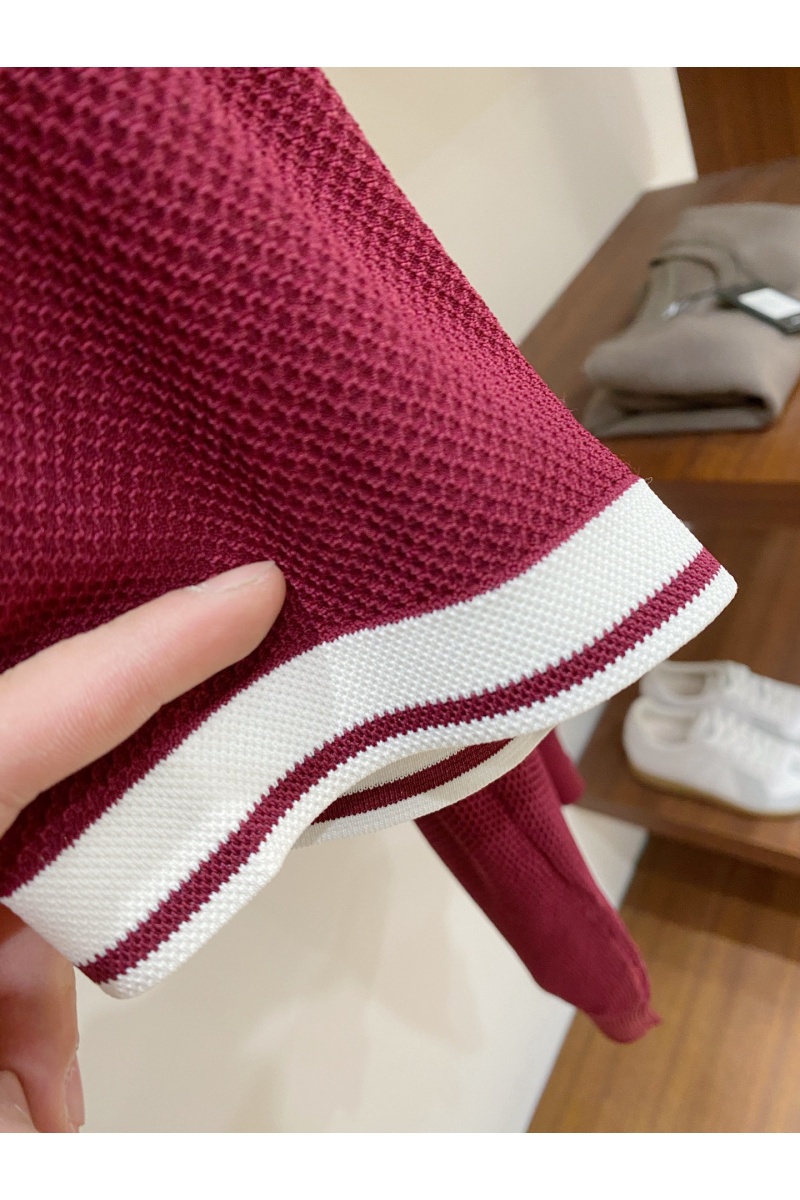 Kiton Мужское красное поло premium