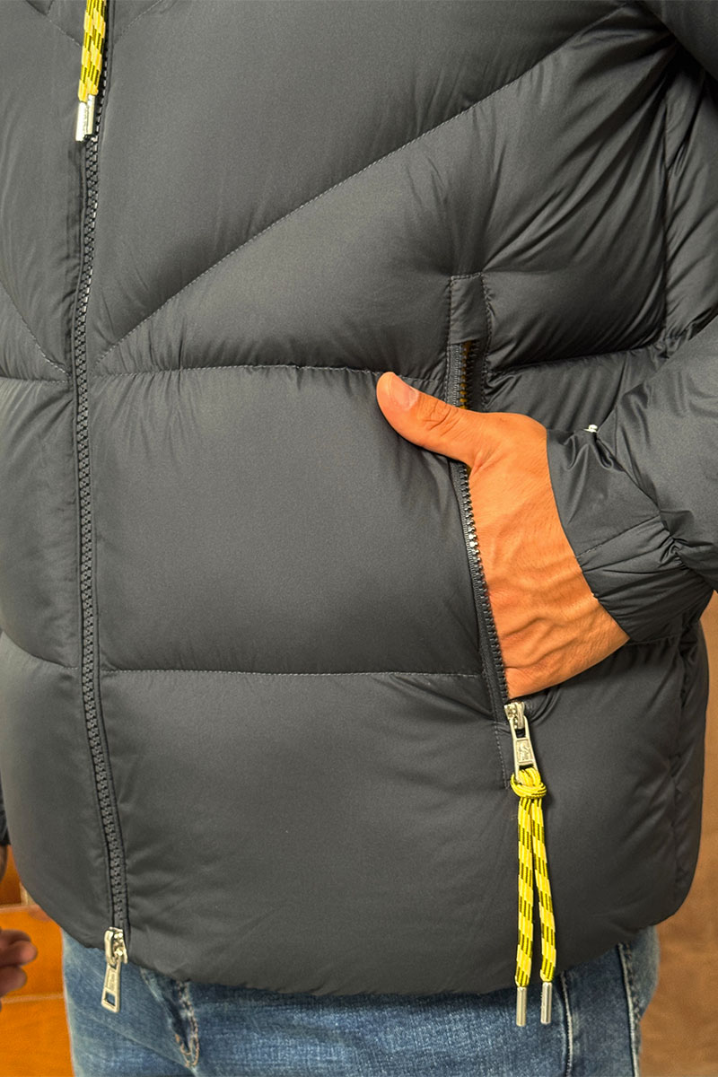 Moncler Мужской тёмно-синий пуховик Katmai