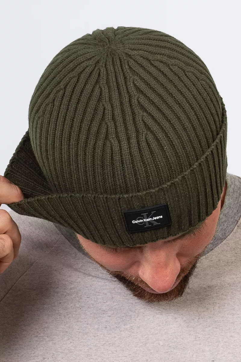 Calvin Klein Шапка logo-badge - Khaki