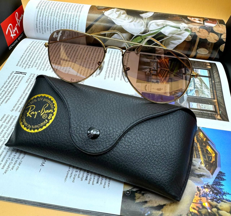 Ray Ban Солнцезащитные очки Aviator Large Metal