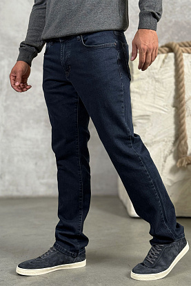 Мужские тёмно-синие джинсы 