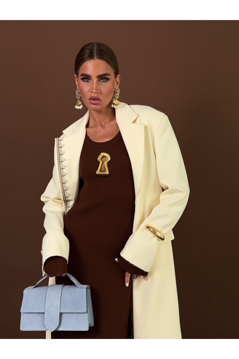 Schiaparelli Женское коричневое платье 