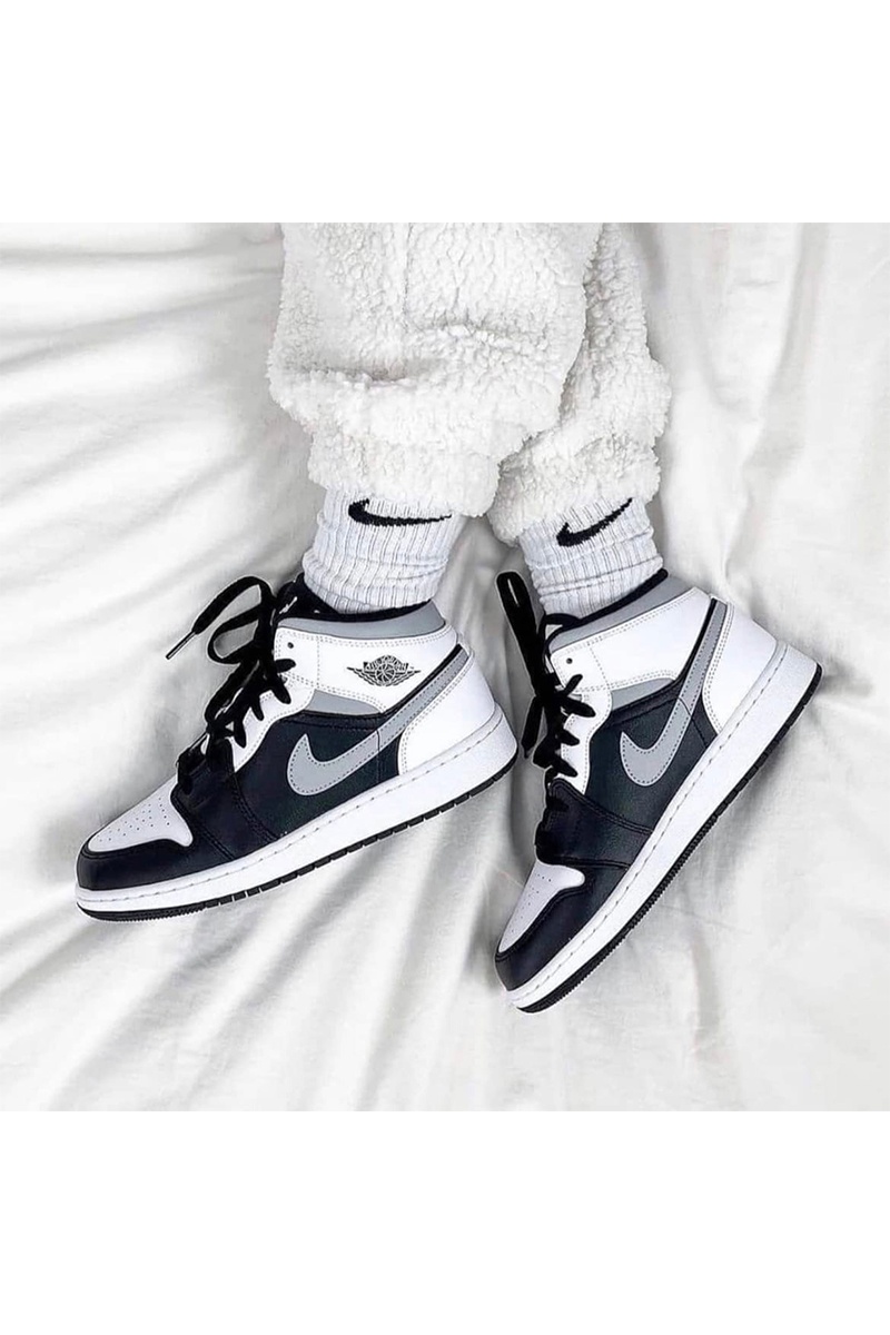 Nike AJ1 Mid White Shadow