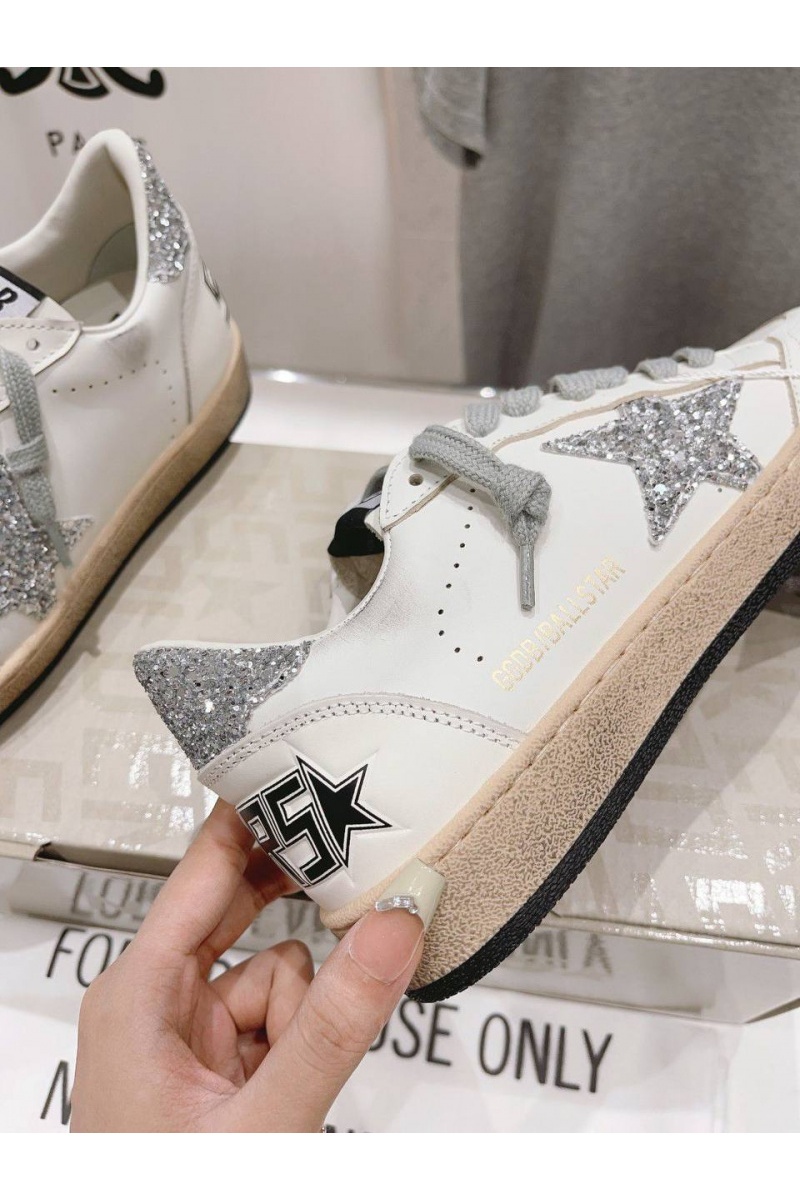Designer Clothing Женские кожаные кроссовки Golden Goose Super Star premium