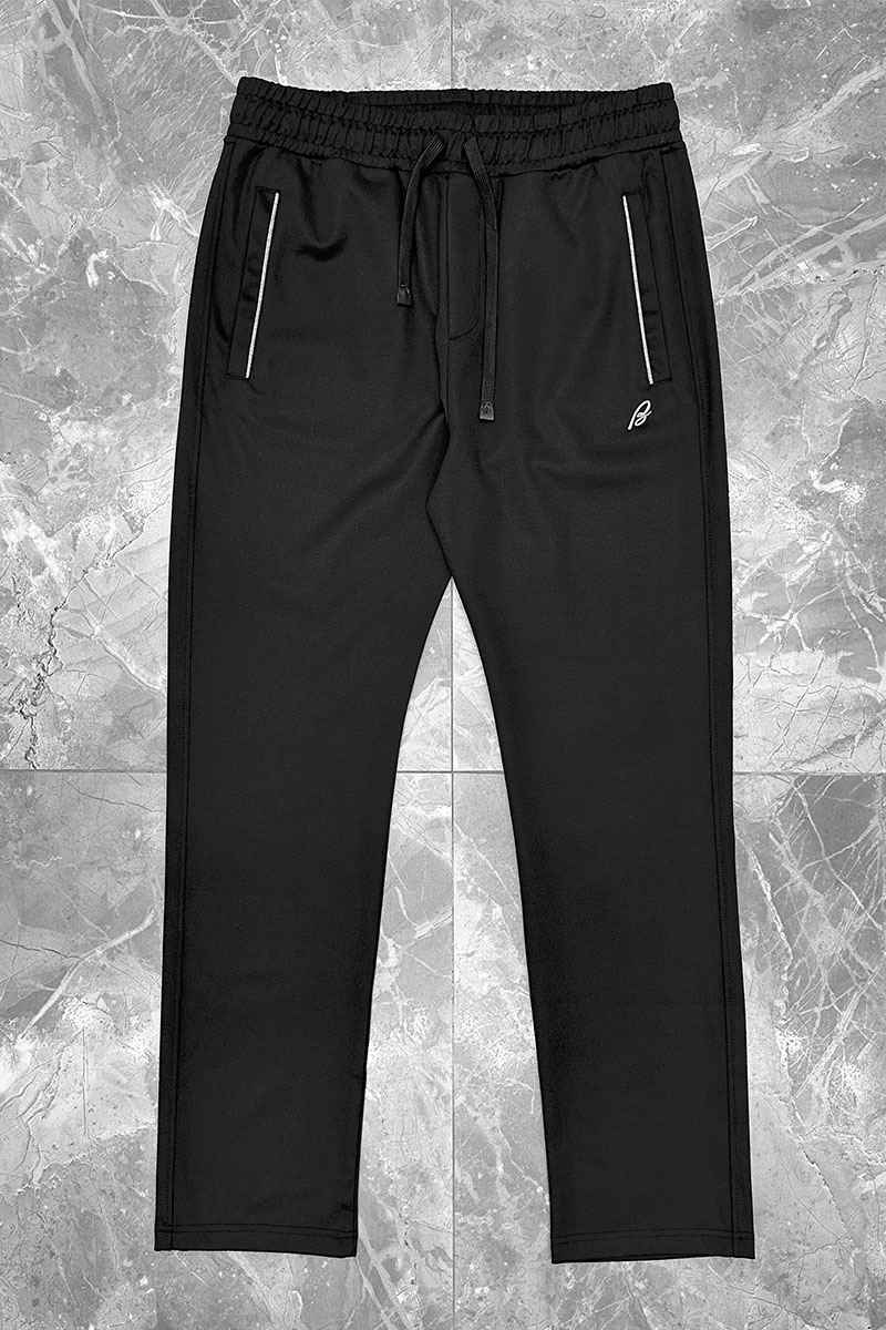 Brioni Чёрные спортивные штаны B-еmbroidery