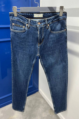 Мужские джинсы синего цвета straight