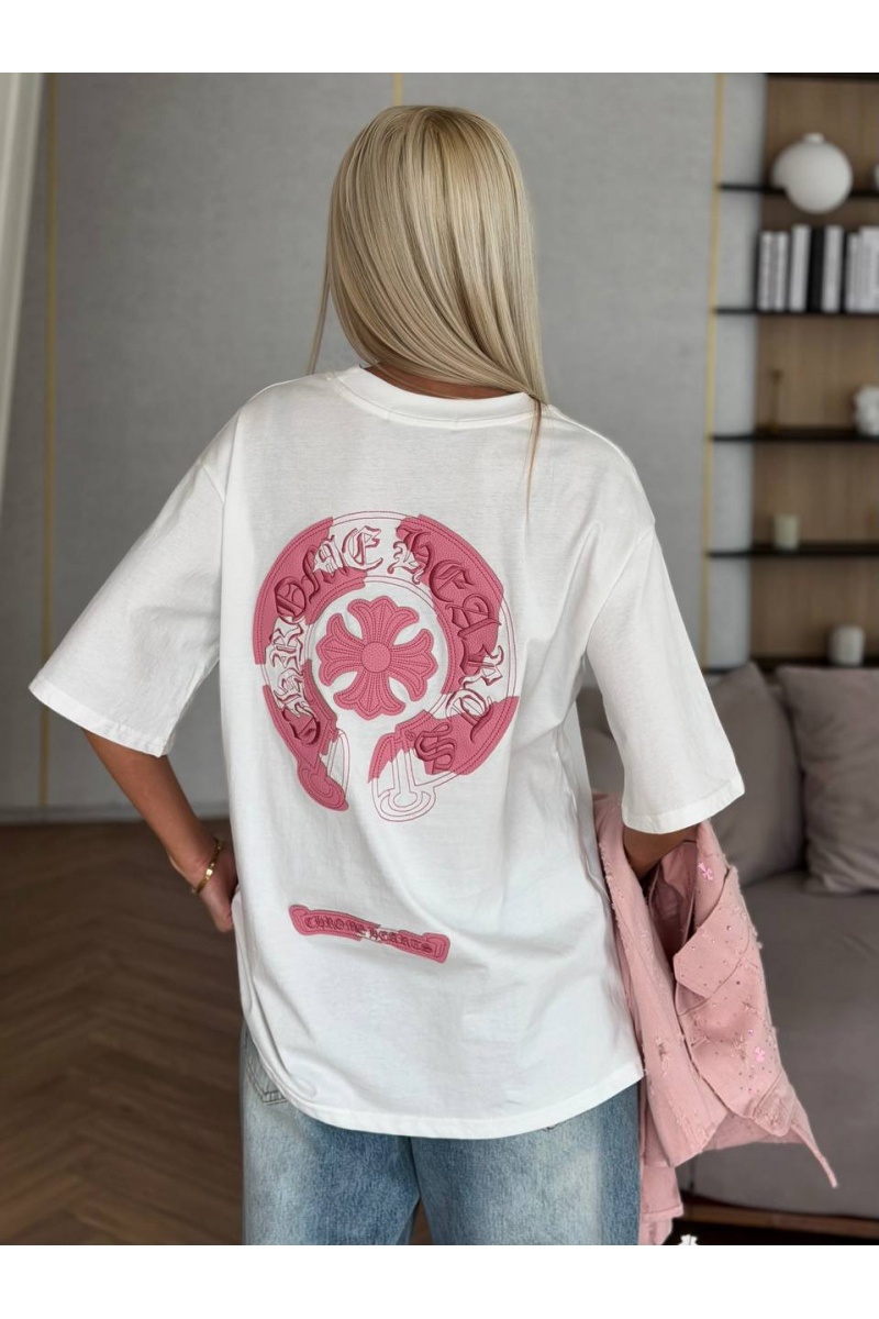 Chrome Hearts Женская оверсайз футболка premium