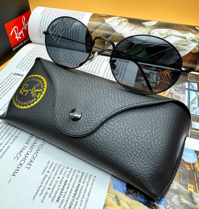 Ray Ban Солнцезащитные очки Oval Metal - Black