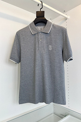 Мужское поло Premium - Grey