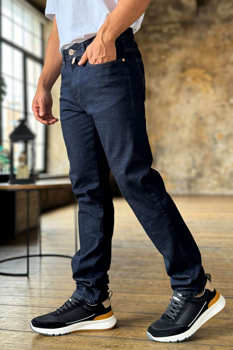 Jacob Cohen Мужские тёмно-синие джинсы 