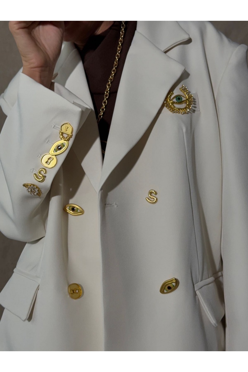 Schiaparelli Женский белый пиджак 