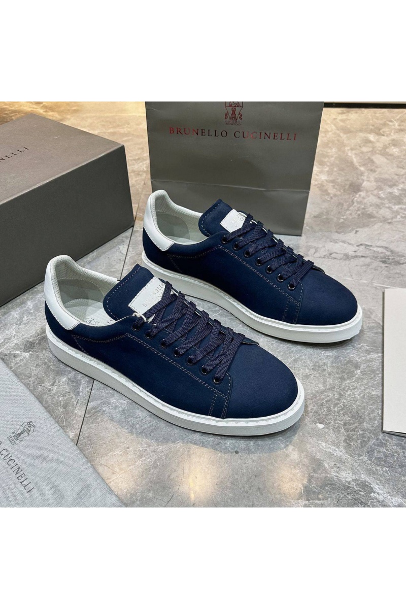 Designer Мужские кроссовки nubuck calfskin - Navy
